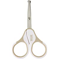 Los mejores  - NUK 10256389 – Tijeras para Uñas de bebé- seguro y preciso- 1 unidades)- varios colores gris